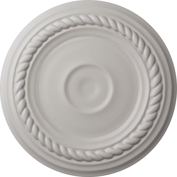 Ekena Millwork Small Alexandria Ceiling Medallion (Fits Canopies up to 4 5/8"), 7 7/8"OD x 3/4"P, Ultra Pure White CM07ALUWF - main